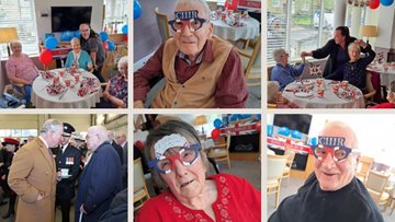 Kings Coronation party at Beaconsfield Court care home